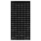 Black Metallic Squares Curtain